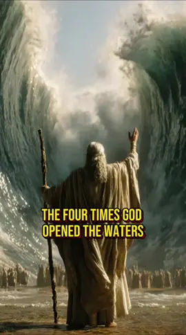 The Four Times God Opened the Waters . #faithingod #biblestories #americanfaith #usachristian #biblicaltruth 