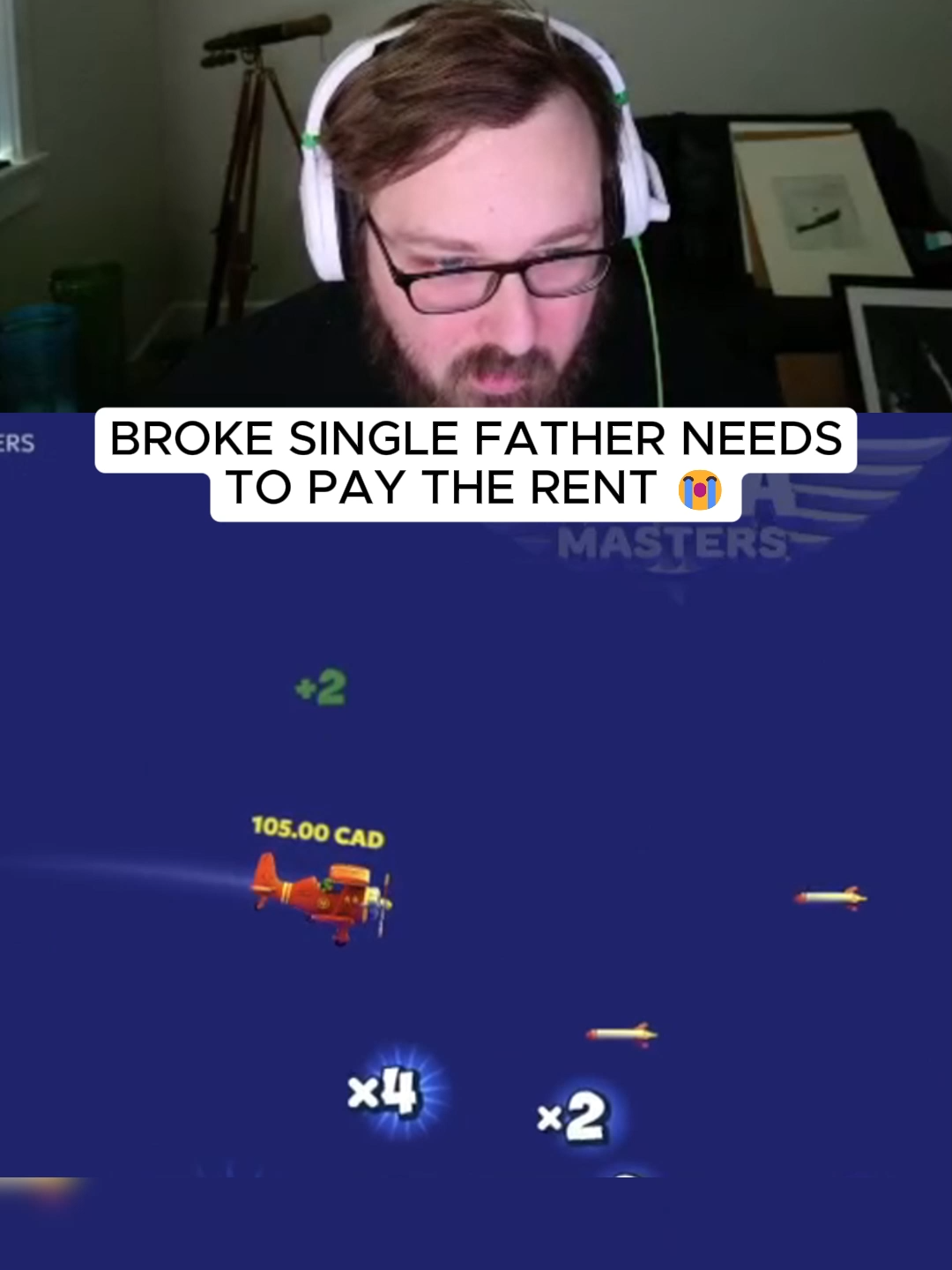 Bro's rent is due 😭 #kickstreaming #aviamasters #planegame #streaming #kick #avia