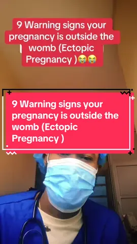 9 Warning signs your pregnancy is outside the womb (Ectopic Pregnancy )😭😭#womenhealth #ectopicpregnancy #uktiktok🇬🇧uk #london #nhsuk #gynecologist #greatbritain 