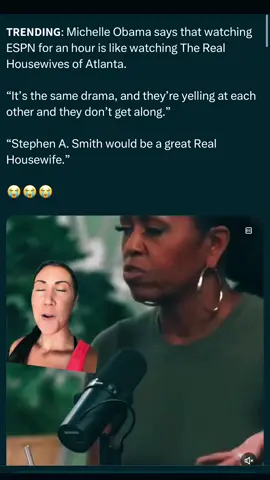 Wouldn’t have expected former First Lady to say something about ESPN #sports #michelleobama #stephenasmith #espn #firstlady 