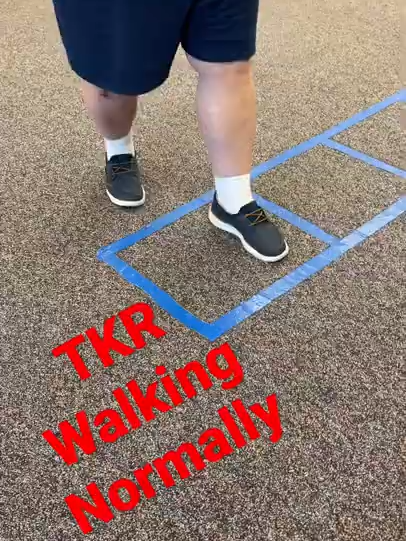 🏃‍♂️⬅️➡️ Side-Stepping with an Agility Ladder After Total Knee Replacement ⬅️➡️🏃‍♀️ Recovering from a total knee replacement isn’t just about bending and straightening your knee—it’s also about regaining the ability to move confidently in all directions. That’s where the agility ladder comes in. By practicing multi-direction stepping—especially side-stepping—you can: ✅ Improve balance – Sideways movement challenges your stability in a safe, controlled way. ✅ Strengthen supporting muscles – Targets hip abductors, adductors, and stabilizers that are essential for walking without a limp. ✅ Enhance coordination – Helps retrain your brain and body to move fluidly in multiple directions. ✅ Prevent falls – Builds the strength and awareness needed for quick side steps in daily life. How to do it: 1️⃣ Place the agility ladder flat on the floor. 2️⃣ Stand beside it and step sideways through each square—one foot at a time. 3️⃣ Keep knees slightly bent and core engaged. 4️⃣ Move slowly at first, then increase speed as you gain confidence. 💡 Pro Tip: Use a sturdy railing or countertop for light support until your balance improves. This isn’t just a rehab drill—it’s real-life training for situations like stepping around obstacles or changing direction while walking. 🚶‍♂️✨ #TotalKneeReplacement #KneeRehab #PhysicalTherapy #AgilityLadder #SideStepping #BalanceTraining