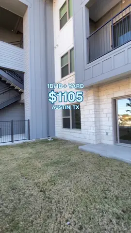 $1105 • 1B/1B + YARD • 575sqft $1422 • 2B/2B • 1048sqft 🤯 SOUTH AUSTIN /78747 Having a yard will solve all of your problems 🤷‍♀️ So don’t miss out & get 8 wks free!!! AMENITIES: 💻 WFH space w/ conference rooms 🌄 Walking trail & dog park + dog wash station 💪 24hr fitness center 👾 Club room + game room LOCATION: 🛍️ 10 mins to Southpark Meadows (Massive HEB, Target, & so much more) 🏙️ 20 mins to Downtown Austin 🛣️ Easy access to I35 Ready to call this place home?📲 Leave comment or DM us to get matched with an agent 💬 🚨We are NOT a property nor do we control rent prices, we just find you the best deals in town! 💰THE SAVINGS: Talk to your agent on how to self prorate to lower your monthly rent: 💸 1290 + 8 weeks free = $1105 effective  💸 1660 + 8 weeks free = $1422 effective  — #austintx #atx #apartmenthunting #atxlifestyle #eastaustin 