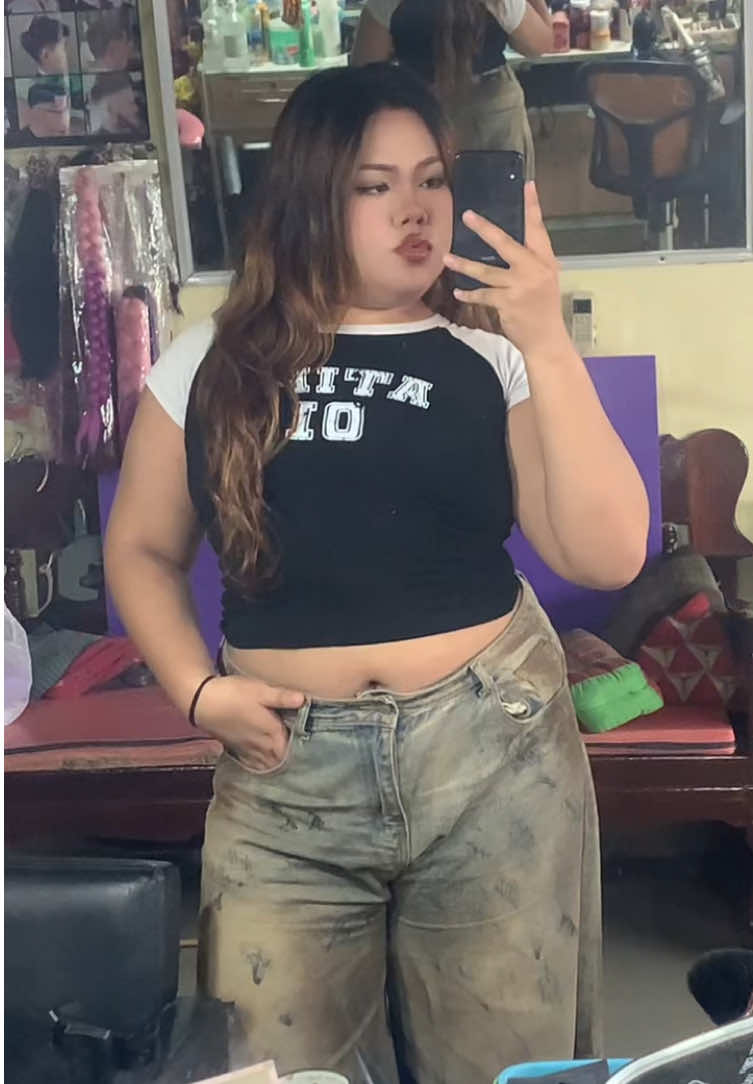 #OOTD #atipa #กางเกงยีนส์สาวอวบ #chubbygirl #fashion #ช่องkyliey 