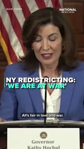 Kathy Hochul says 'bring it on' when it comes to redrawing New York's congressional map. #redistricting #newyork #kathyhochul #congressional #map #politics #congress 