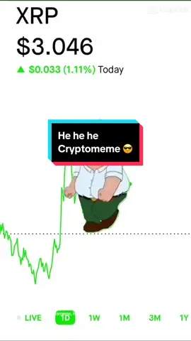 Happy to see you a $.30 jump from a couple days ago 😇✅🆒 #xrpprice #xrpmeme #cryptomemesdaily 