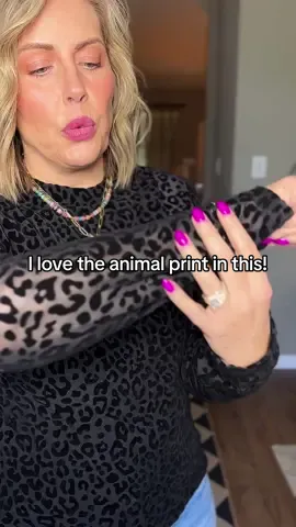 I love the twist on this top. It’s gonna look great under some cool band tees #SheerTop #LongSleeveTop #LayeringTop #BandTee #CheetahPrintTop ##LeopardPrintTop##AnimalPrintTop##longsleevetshirt##FallFashion##halloweencostume