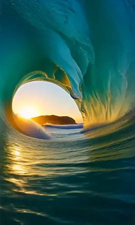 Amazing ocean waves 🌊🥰🌅 #amazing #life #landscape #nature #ocean #waves #sunset #relaxing #view #beautiful  