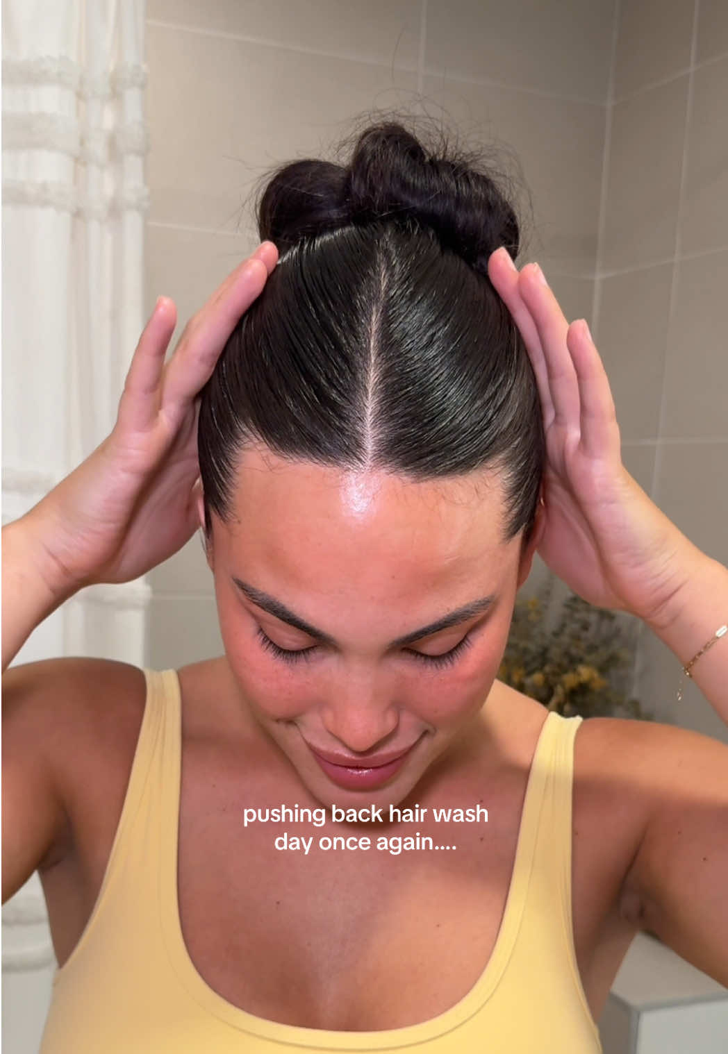 slick back ftw!!! as always🫢 #slickback #slickbackbun #slickbackponytail #hairstyle #hairwashday #hairwash #greasyhair #dirtyhair @Nexxus Hair Care @Crown Affair @Emi Jay 