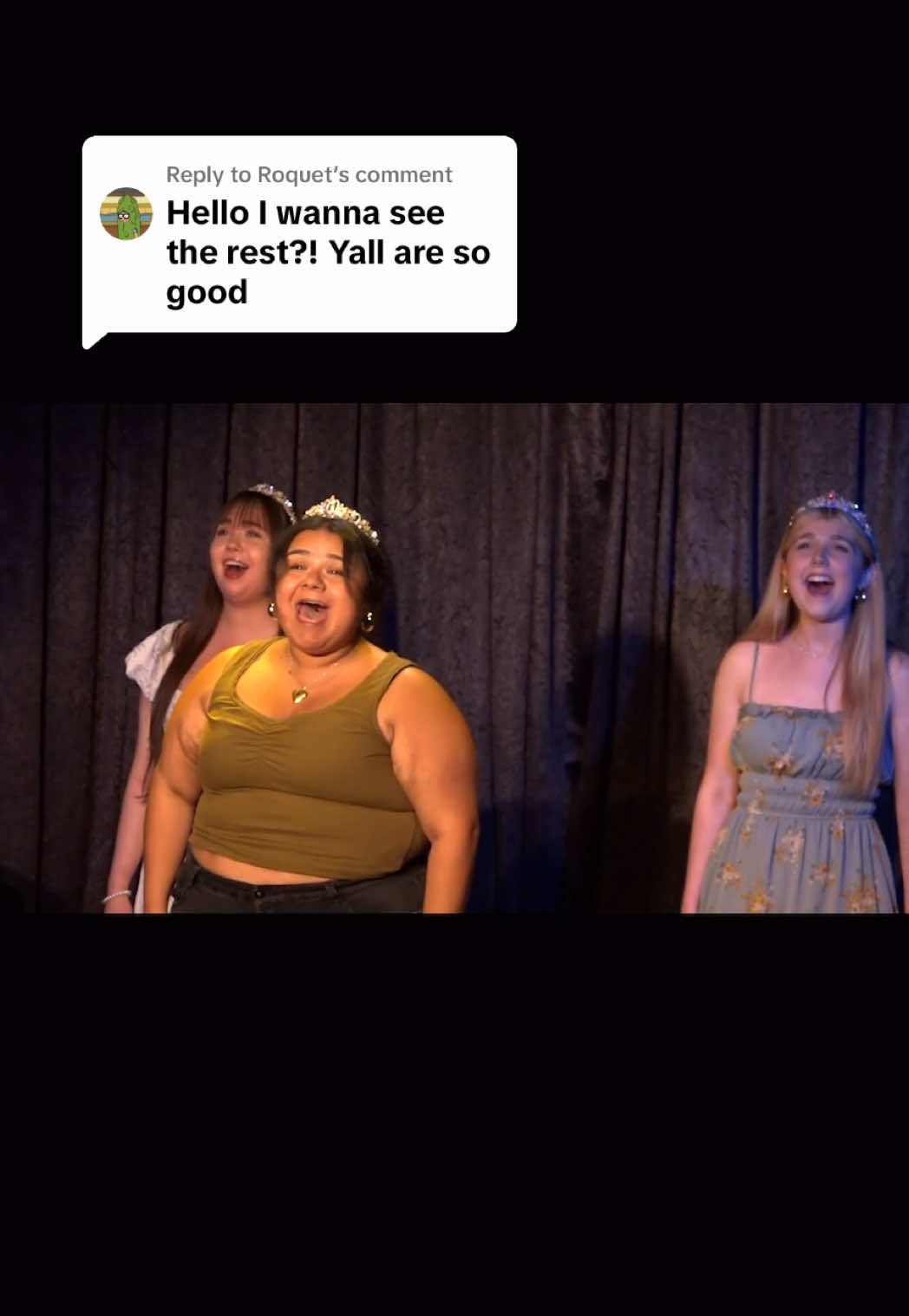 Replying to @Roquet the full video!! with literal QUEENS @Johanna🤍 @AbbyXLerma (also we did do a pretty much entire version of Shrek in 24 hours for those asking) #shrek #theatrekid 