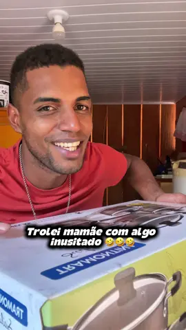 Trolei mamãe com um frango na caixa de panelas olha a reação dela 🤣🤣🤣