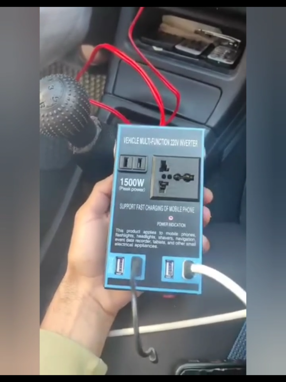 🔌 محول الطاقة من 12V إلى 120V للسيارة بغيتي تشحن الكمبيوتر، الكاميرا، أو تستعمل أي جهاز منزلي وانت فـ الطريق؟ هاد المحول الكهربائي كيخدم على بطارية السيارة (12 فولط) وكيحولها لـ 120 فولط، يعني تقدر تربط عليه بزاف الأجهزة بحال في الدار! ✔️ فيه منافذ USB ✔️ فيه مروحة للتبريد ✔️ كيحمي الأجهزة من الشحن الزائد أو الحرارة ✔️ مثالي للسفر، الكامبينغ، والرحلات الطويلة الثمن: مناسب للجميع ✅ التوصيل: لجميع المدن المغربية 🚚 #محول_طاقة #محول_سيارة #انفرتر_سيارة #car_inverter #تكنولوجيا_السيارات #gadgets_maroc #تيكنولوجيا_مغربية #منتوجات_مغربية #منتجات_عصرية #حلول_ذكية #رحلات_بالسيارة #سفر_مغرب #camping_maroc #ماروك_كار #gadgets_auto #تيك_توك_مغربية 