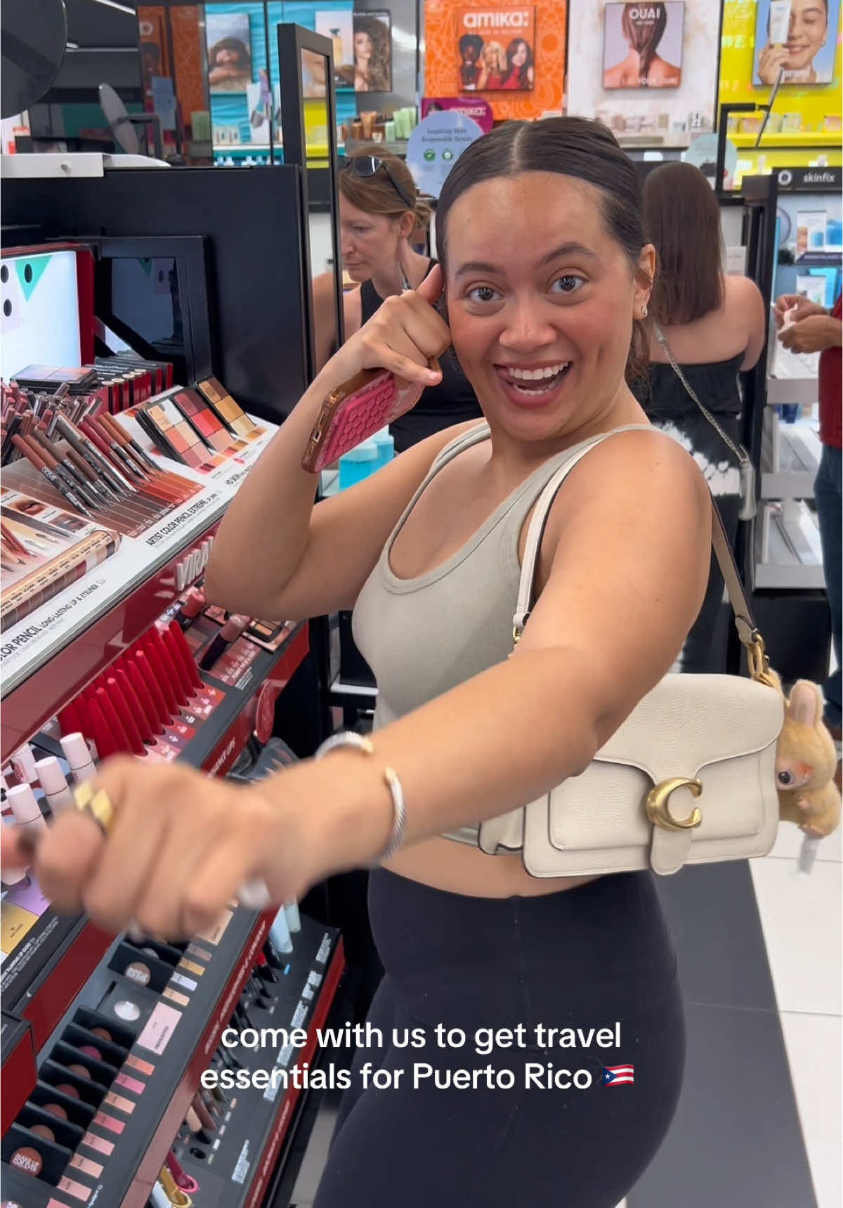 we can’t wait to go to Puerto Rico we had to come get all the essentials for Alex b day trip ❤️ #alexandjessicaa 