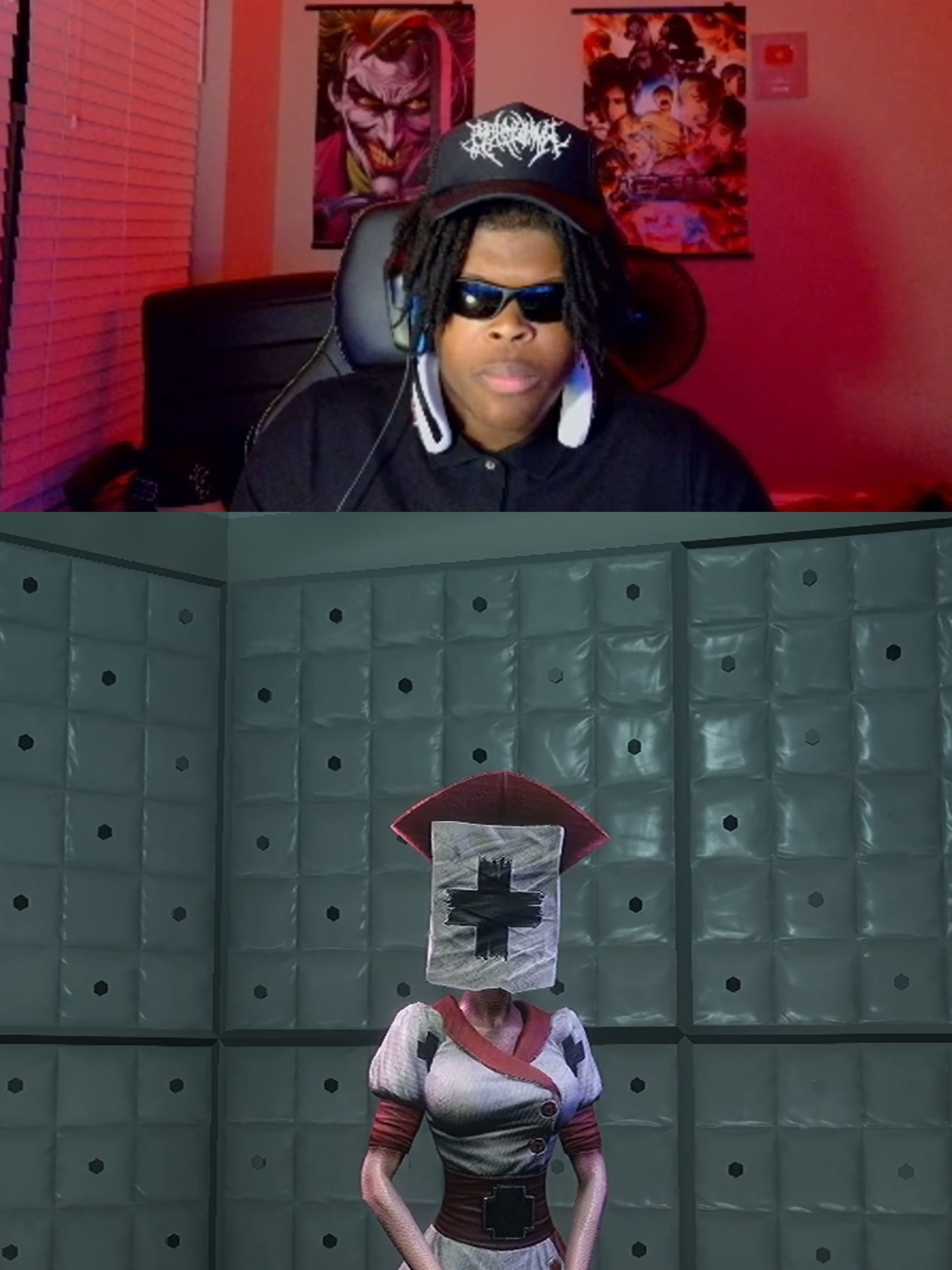 nurse tried to set me up 😂 (Twitch/YT: HeyyVance) #darkdeceptionnurse #scarygames #jumpscare #fypage #viral