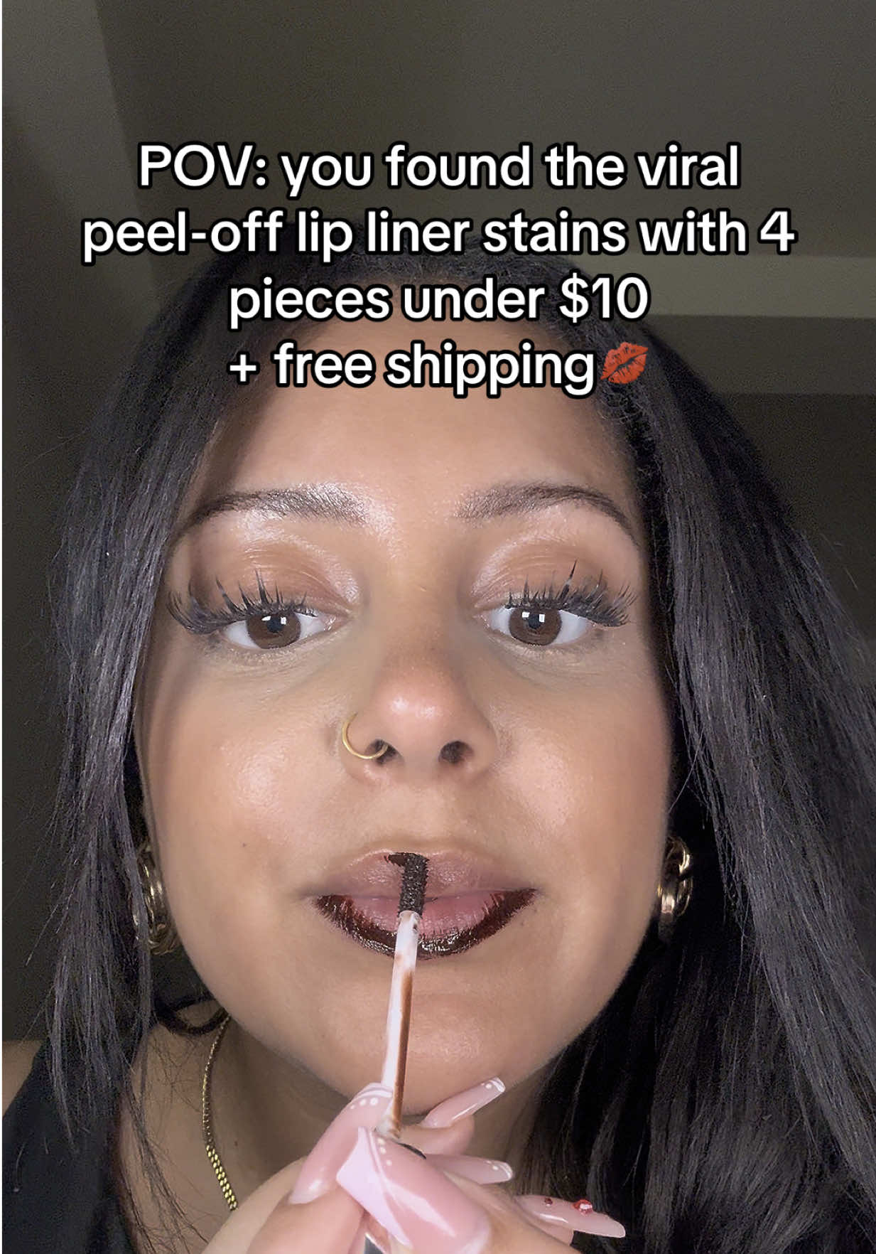 that before and after though 😍🫦#virallipstain #liplinerstain #lipstainviral #lips #tiktokshop #viral @HyggeHubshop 
