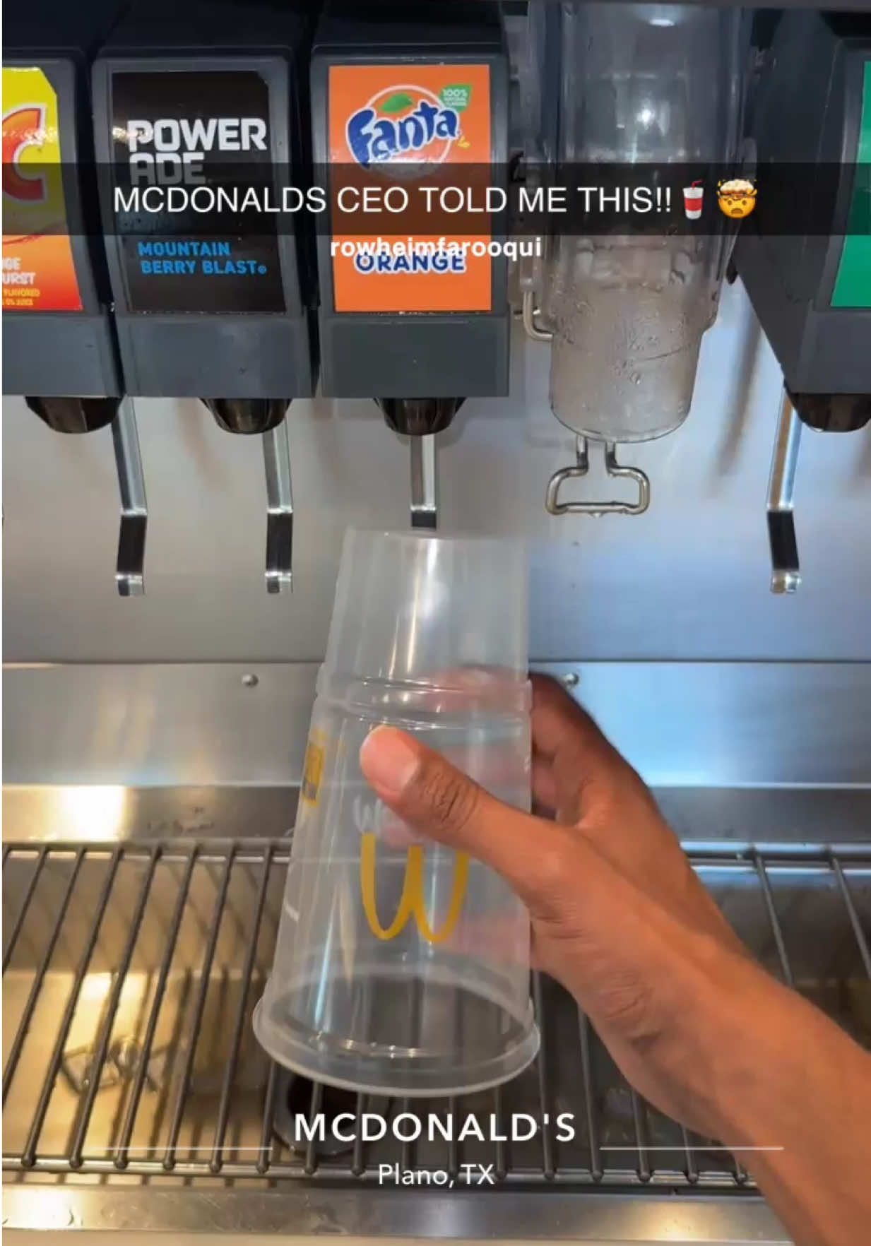 INSANE MCDONALDS SODA LIFE HACK 🤯 #mcdonalds #ceo #LifeHack 