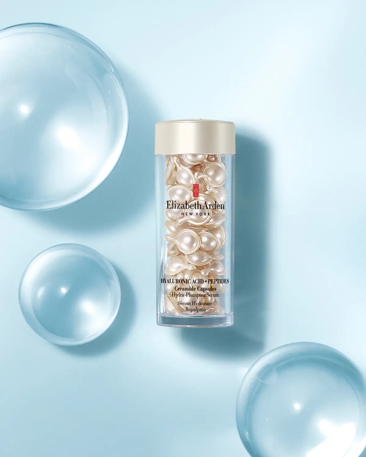 With our NEW Hyaluronic Acid + Peptides Ceramide Capsules. Each precisely dosed serum dives deep with size-shifting hyaluronic acid to plump, hydrate, and restore volume for firmer, smoother skin.   Ready to glow? Add them to your routine today and see instantly plumper skin.
