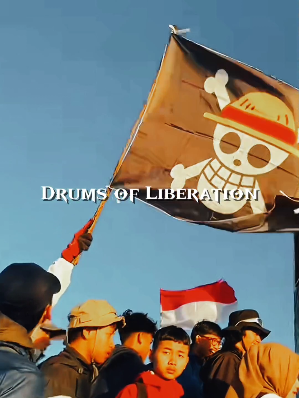 Drums of Liberation 🥁☀️ #onepiece #onepieceflag #bandeiraonepiece #indonesia #animenews #anime #onepieceedit #animetiktok 