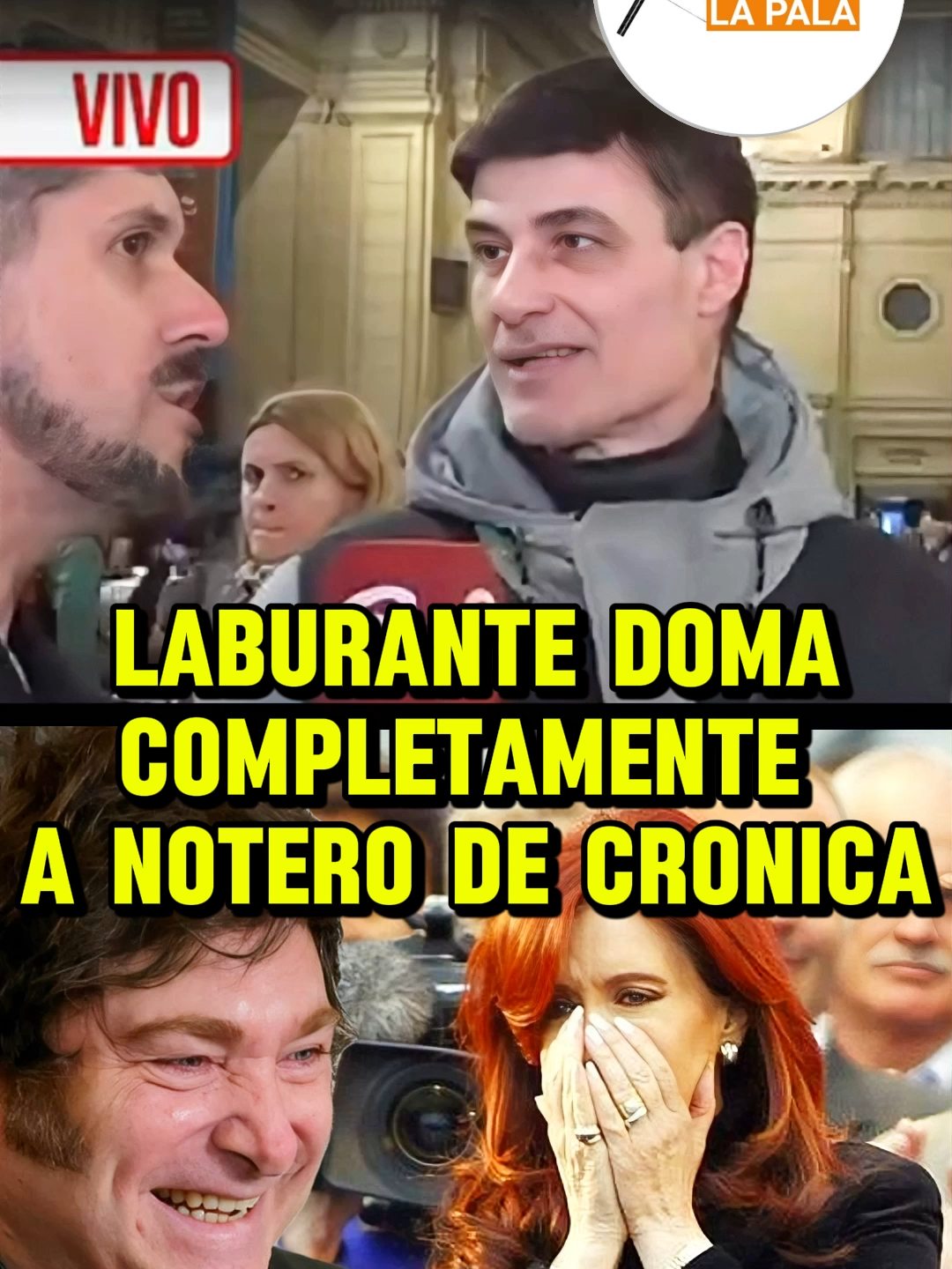 LABURANTE DOMA COMPLETAMENTE A NOTERO KUKA DE CRONICA #AGARRALAPALA #MILEI #KIRCHNERISMO