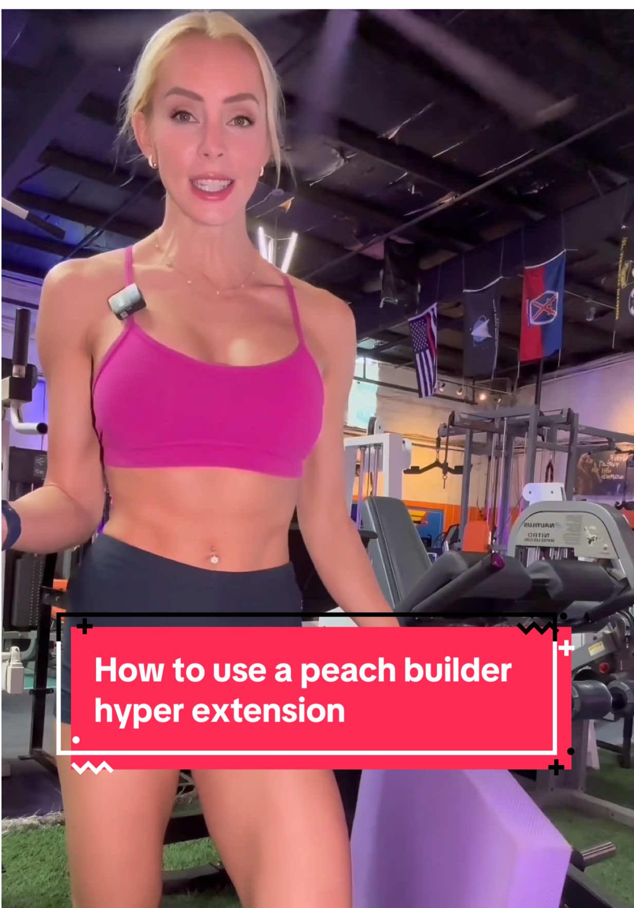 How to use a peach builder, hyper extension machine  come, try out this new machine we got at Sun City Atheltic club! $25 a month membership located at 110 West borderland 💪🏻