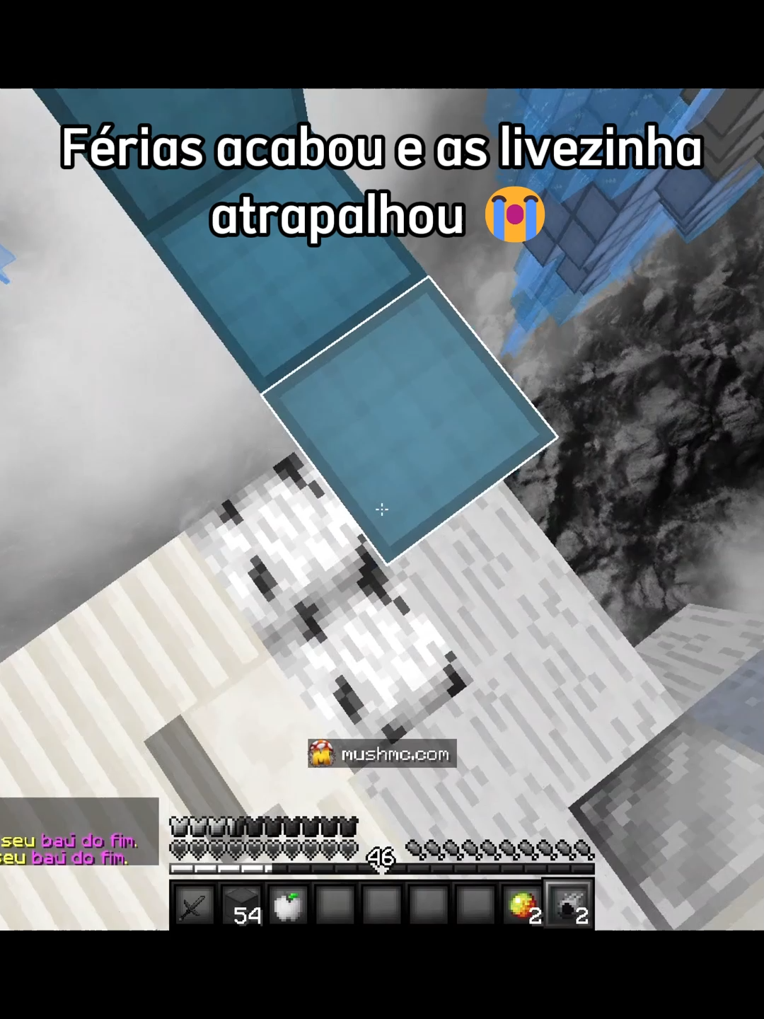 Já to com saudade das lives... | mushmc.com | #Minecraft #bedwars #humor #mush