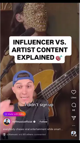 Putting yourself out there is so extremely vulnerable so we’re all doing our best.. not him using a THREE YEAR OLD video of us oooof.. if you genuinely f with us the support always means the world.. Imma go make some more cringe content 😘✌️💖🤪🤣 #RaveTok #musicindustry #musicmarketing #musicbusiness #musicmarketingtips #musicindustrytips #EDMCulture #cringetok #artistsoftiktok 