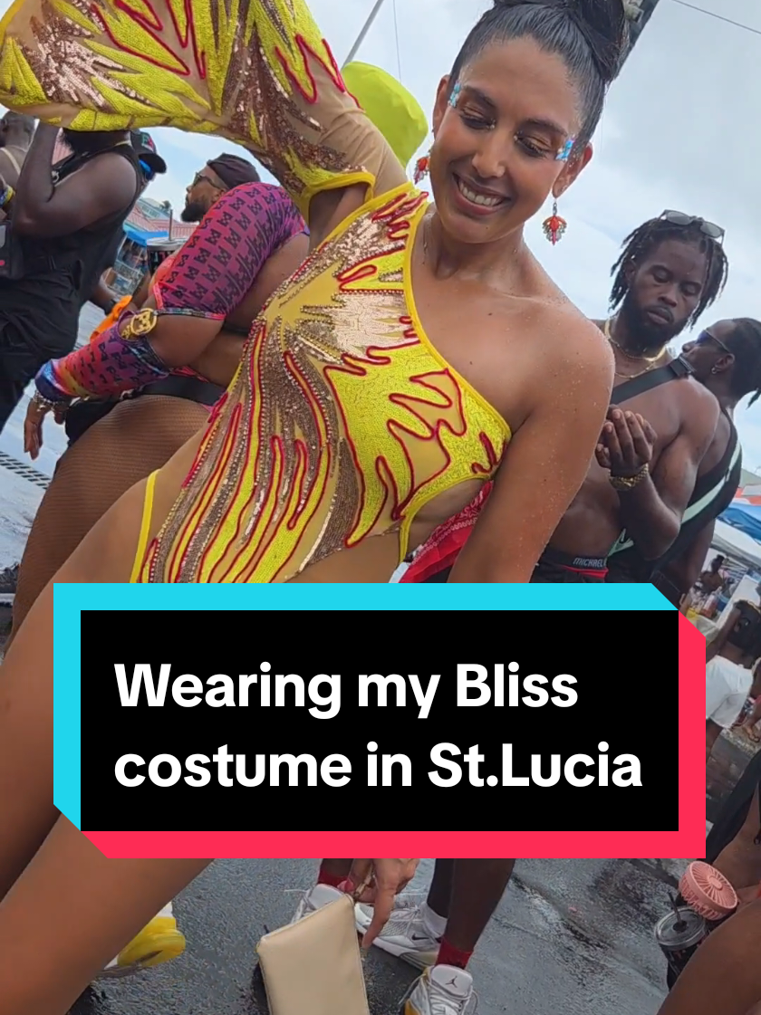 Still out here re wearing old carnival costumes because a bathing suit on the road just isn't it.  #saintlucia #stluciacarnival #caribbeancarnival #saintlucian🇱🇨 #saintluciacarnival 