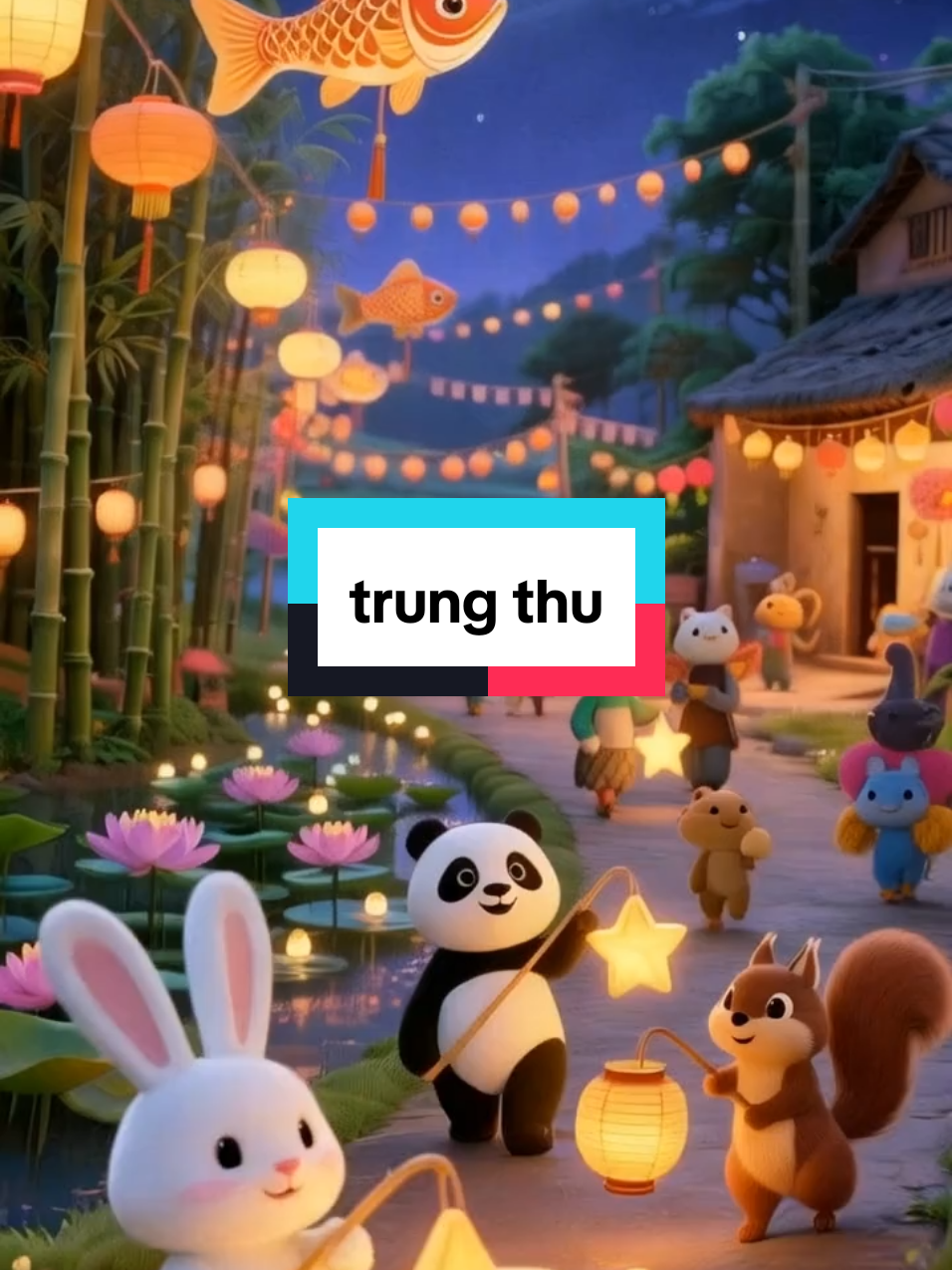 Trung Thu là để… thắp đèn lên và cười thật tươi! 🌝💛 Ai mà không yêu những khoảnh khắc ngọt ngào thế này chứ! #TrungThu2025 #HoạtHìnhDễThương #TrungThuTuổiThơ #RướcĐèn #PháCỗTrungThu   #VideoTrungThu #ThỏConDễThương         