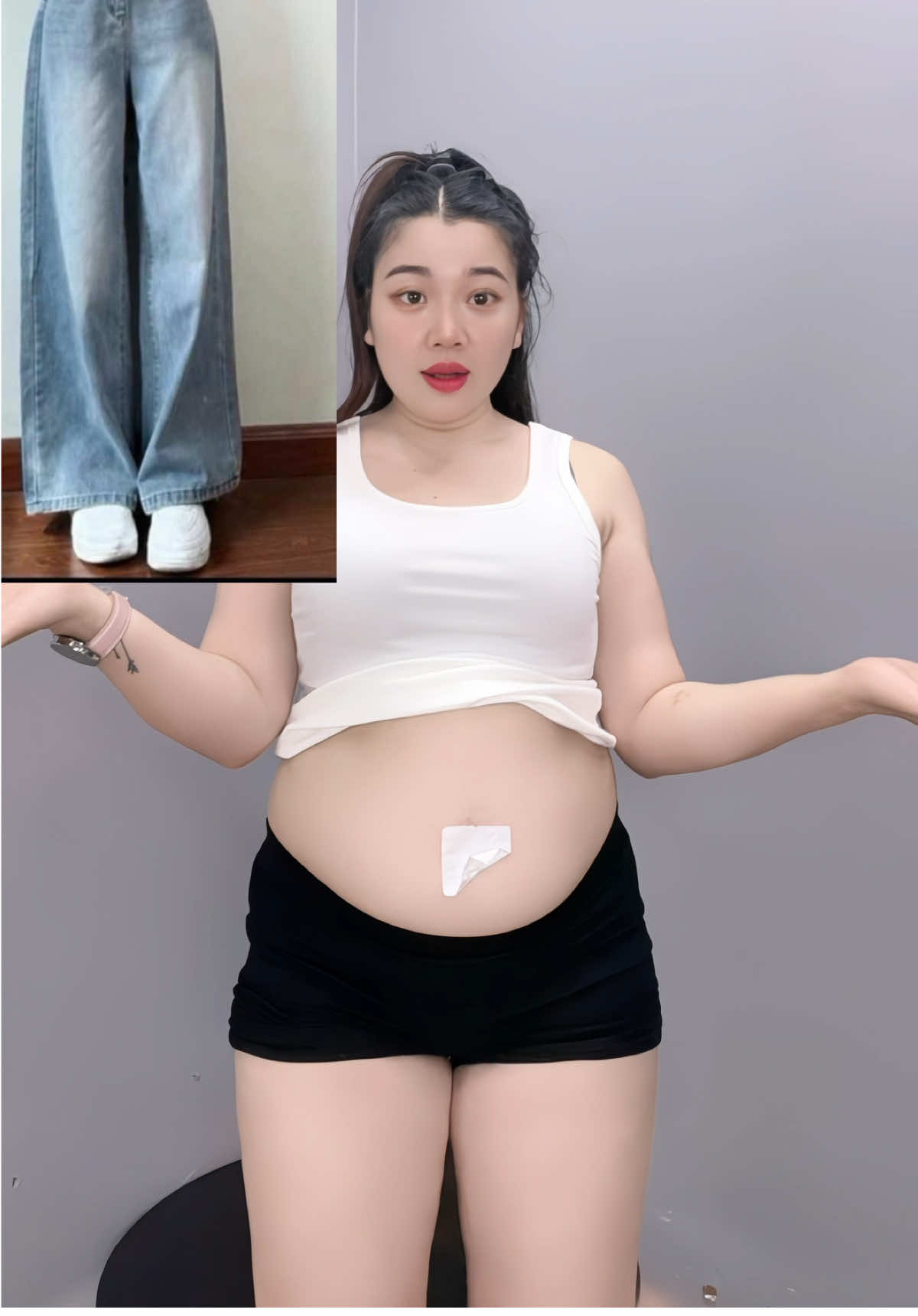 Quần suông ống  rộng bigsize, quần dài lưng cao #ươc_duoc_len_xu_huong #thoitrangbigsize #conhobigsize #quanjean #quansuong 