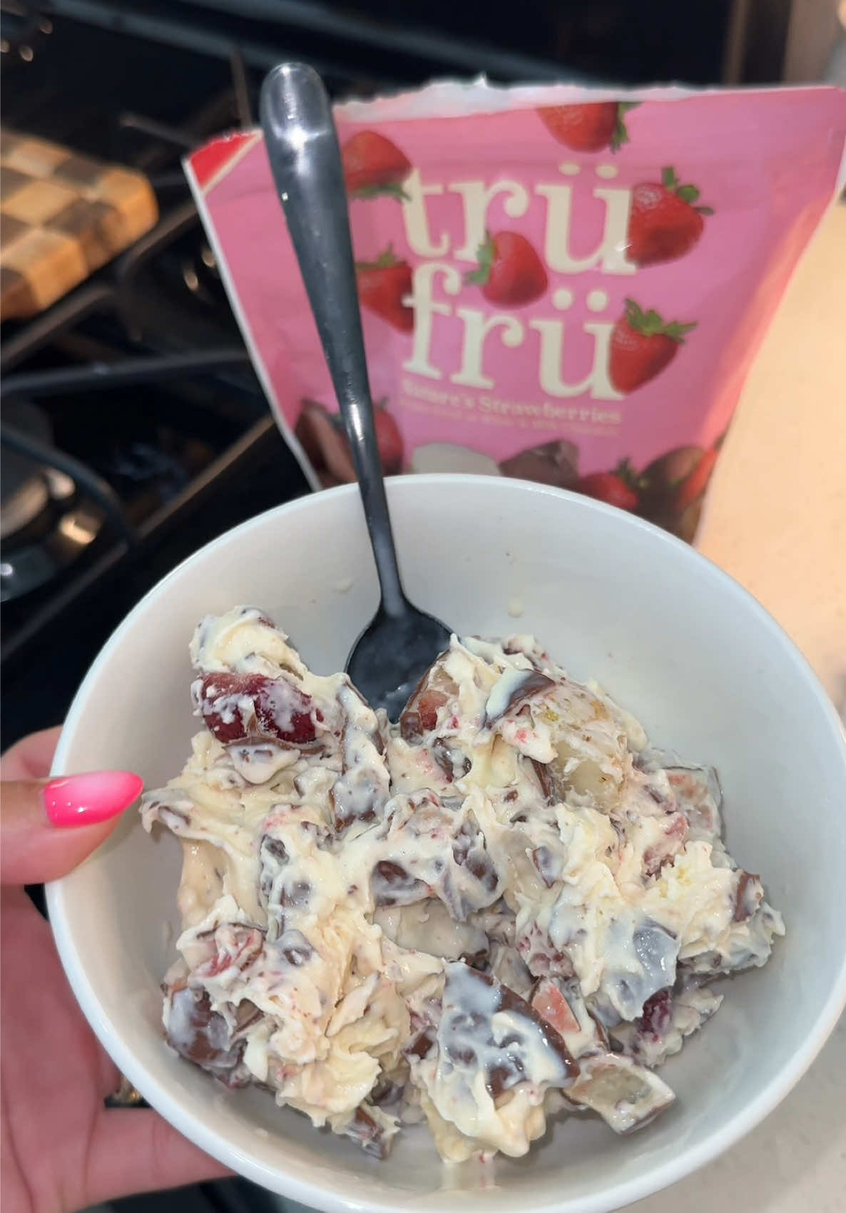 At home ice cream blizzard 😝😍 #trufrupartner 