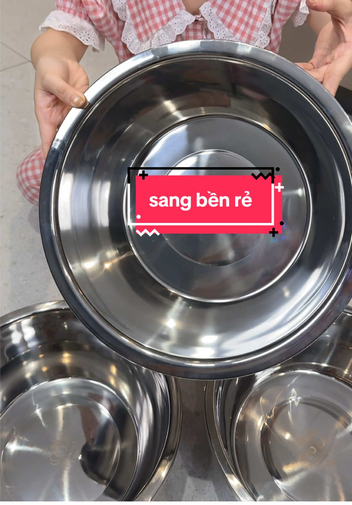 Nhìn sang sài bền, giá lại rẻ nha #thau #thauinox #3thauinox #giadungnhabep #oanhoanhtaphoa 