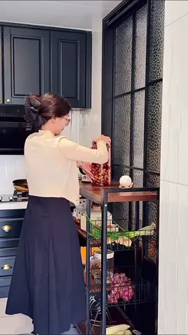 KỆ ĐỂ LÒ VI SÓNG 4 TẦNG GỖ MDF - KỆ ĐỂ ĐỒ NHÀ BẾP CÓ GIỎ LƯU TRỮ RAU CỦ VÀ TRÁI CÂY #xuhuong #xuhuongtiktok 