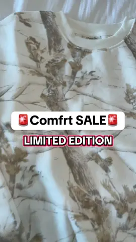 Grab this bestselling Comfrt Camo Crew on a massive savings right now!   #comfrt #camo   #TikTokShopCreatorPicks   #TikTokShopBacktoSchool #backtoschool  #TTSLevelUp #superbrandclub #summertransformation #summerwonderland       #TikTokShopSummerTurnUp    
