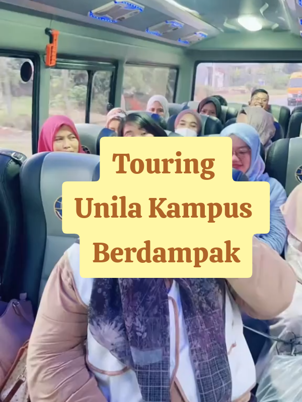 Pada mau kemana iniiih ? mau touring berfaedah bareng Kak Humas, sambil liat-liat fasilitas Unila Kampus Berdampak 🚌 #UnilaKampusBerdampak  #TouringBerfaedah #InsanHumas