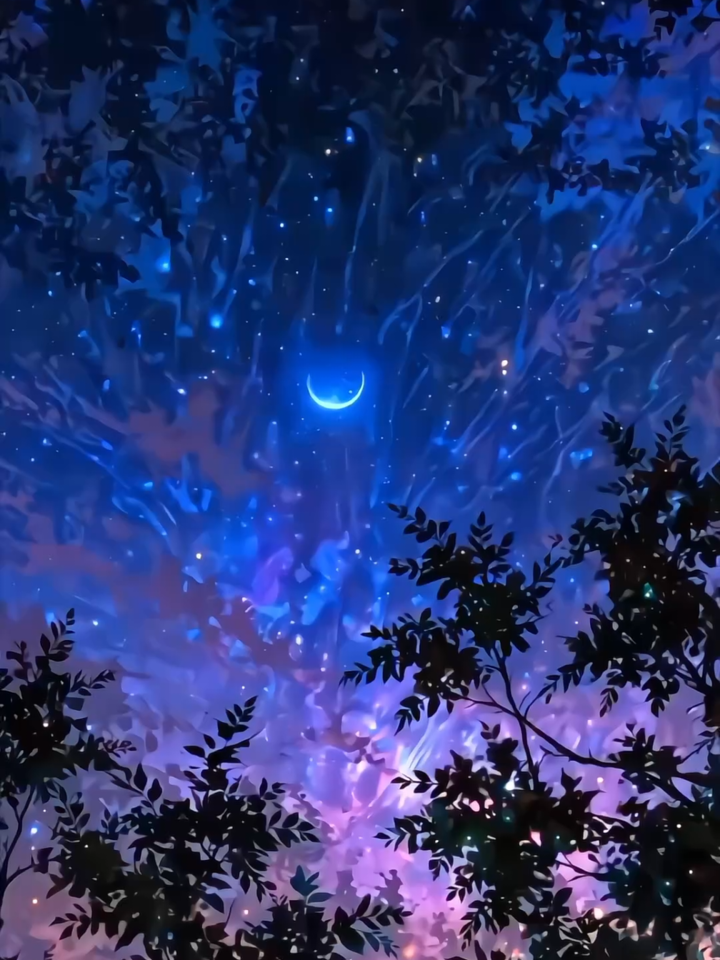 Every leaf frames a piece of the universe, Download more aesthetic wallpaper in My Bio!! High resolution cc art @_n3onmoon @aiarteuphoria  #skyvibes #spaceaesthetic #aestheticwallpaper #livewallpaper #nightsky #galaxyaesthetic #cosmicvibes #starscape #moonlightvibes #wallpaperheaven #4klivewallpaper #aestheticvideo #dreamysky #spacevibes #trendingnow #viralvideo #tiktokwallpaper #moonaesthetic #nightaesthetic #celestialbeauty #tekit 