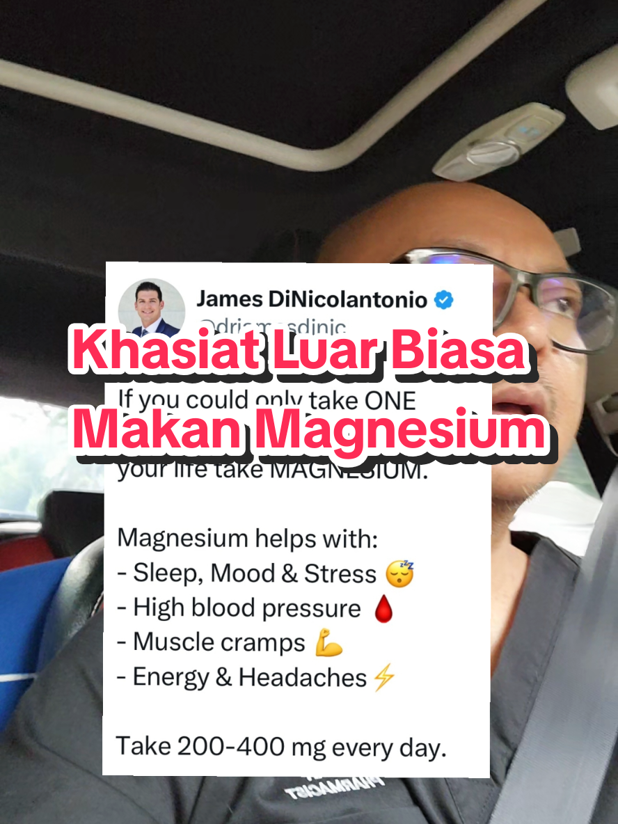 Magnesium bukan sekadar mineral biasa. Ia kunci untuk tidur lena, kawal stres, cegah kejang otot dan bantu hasilkan tenaga. Bila cukup magnesium, badan rasa ringan, otak lebih fokus, emosi pun stabil. Jangan pandang ringan mineral hebat ni!🫰🏻 #magnesium #magnesiumbenefits #magnesiumdeficiency #magnesiumglycinate #syahpharmacist 