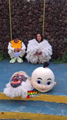 kepala upin dan grandong di tukerin bocil#grandong #fypviral #badut #viral 