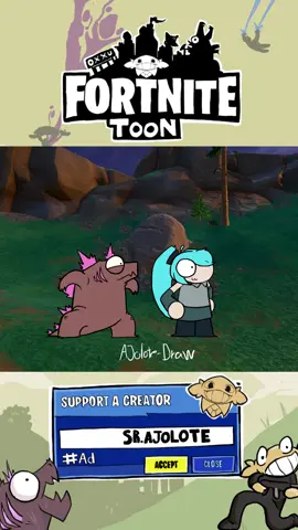 BLITZ EXTREMO 🗣️ #fortnitetoon #fortnite #epicpartner #humor #animation 