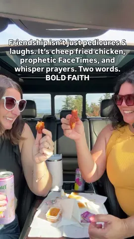 Some days we don’t need a RESCUE, we just need a friend to look at us and shout: BOLD FAITH That bond is UNSHAKABLE! Thank you God for your everlasting love and a bond that can’t be broken. When friendships are soul-ships, you cheers with HOT fried chicken and @bloom! Tag your SOUL-ship! AMEN 🙏🏻  @The REAL Missing Piece  #soulfood #soulmusic #foodformysoul #soulsisters #friendchicken #bloom #soulship