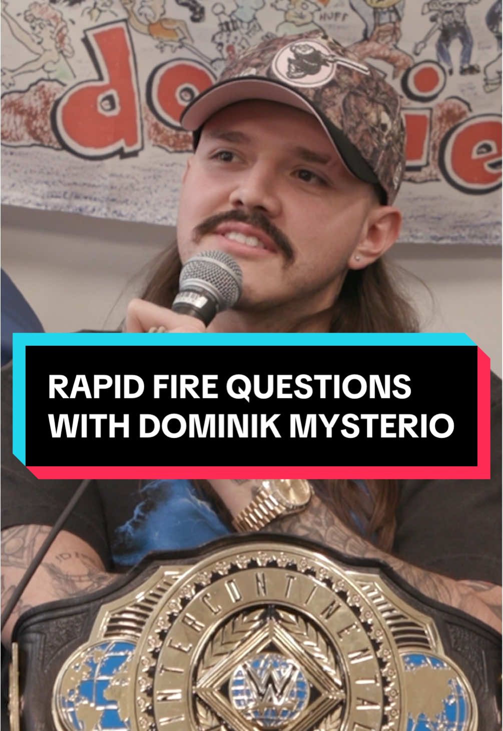 dominik mysterio answers rapid fire questions with robbie! #dominikmysterio #dominikmysteriowwe #WWE 