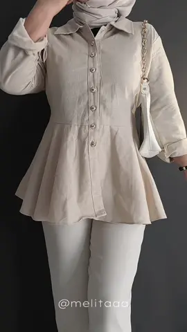 Blouse Kemeja🤎 #kemejablouse #blousewanita #blousecantik 
