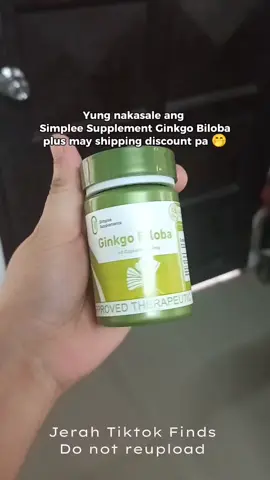 Yung nakasale ang Simplee Supplement Ginkgo Biloba plus may shipping discount pa 🤭  #simpleesuplement #ginkgobiloba #simpleesupplementsginkgobiloba #brainbooster  #ginkgobilobacapsules #simpleeginkgobilobacapsule #fyp #trending 