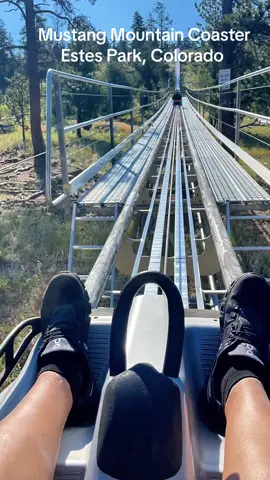 Mustang Mountain Coaster in Estes Park. We rode it three times today. This ride is fast and it is a blast. #estespark #colorado #estesparkcolorado #mountaincoaster #mustangmountaincoaster #viral