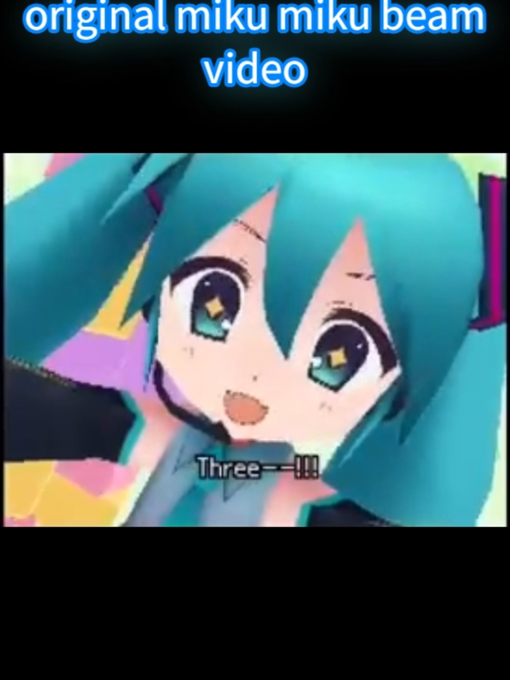 MIKU MIKU BEAM #funny #funnyvideos #vocaloid #miku #hatsunemiku 