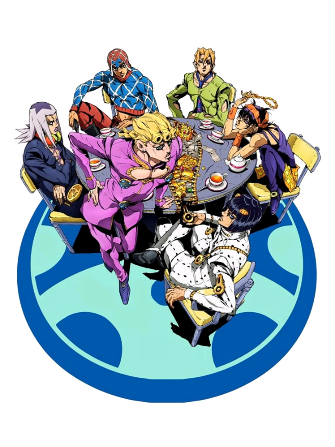 (⁠•⁠‿⁠•⁠) #jojonokimyounabouken #jojosbizarreadventure #ventoaureo #goldenwind #jjbapart5 #giornogiovanna #guidomista #naranciaghirga #pannacottafugo #brunobucciarati #leoneabbacchio #trishuna #jjb 