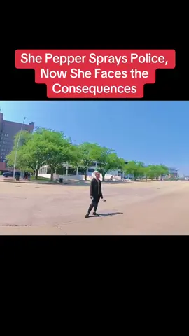 #She Pepper Sprays Police, Now She Faces the Consequences##cops #police #policeoftiktok 