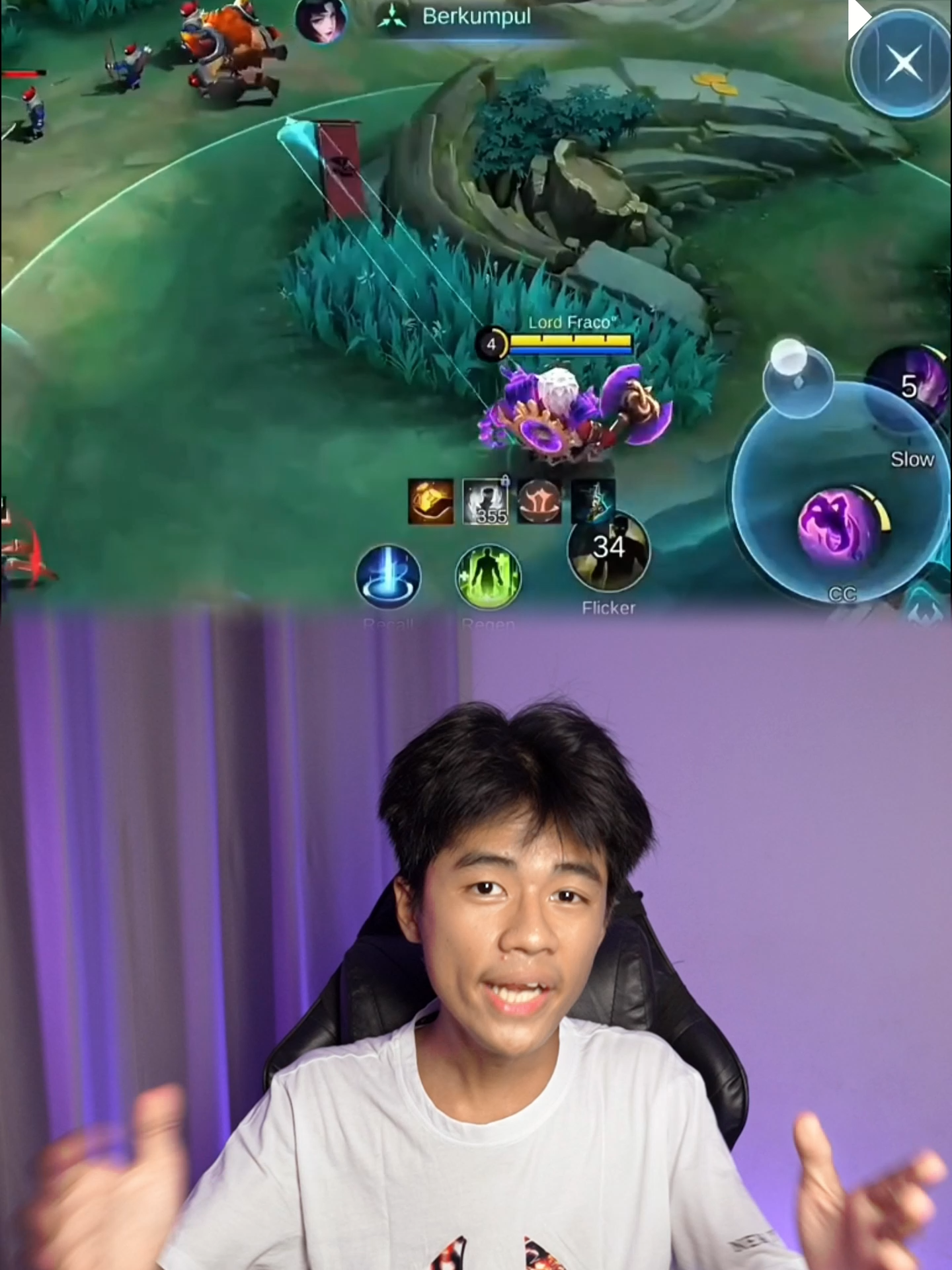hacker franco လား ဘာလားဟ 🤨🤨#lagon #lagonxml #MobileLegendsBangBang #mlbb #tiktok #freestyle #reaction #lagonreaction
