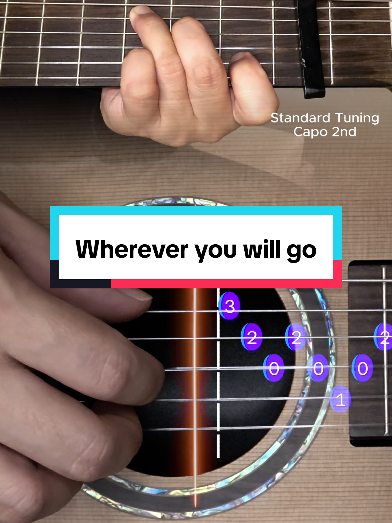 Wherever you will go #guitartok #guitartabs 