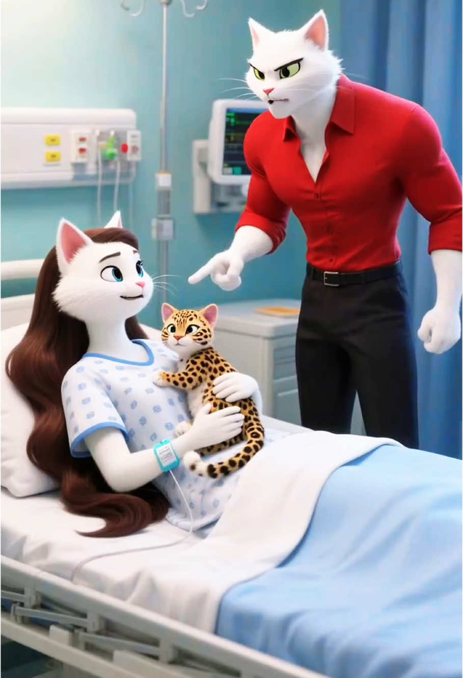 The wife is pregnant and the child is not her husband's😺 #cat #catshorts #aicat #catvideo #capcutforfr #capcut #capcutpioneer #capcutaistory