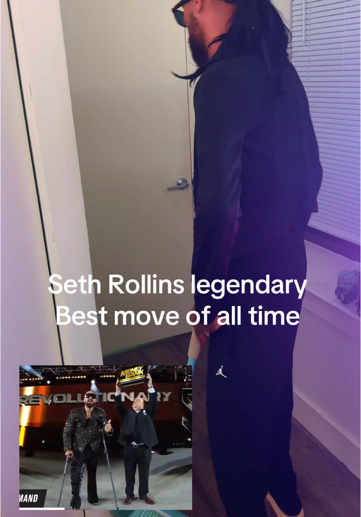 I KNEW ITTTTT!!! #WWE TAG @WWE #SummerSlam  #sethrollins #werstling  #wwefans  #champion  #wweuniverse  #fyp  #netflix 