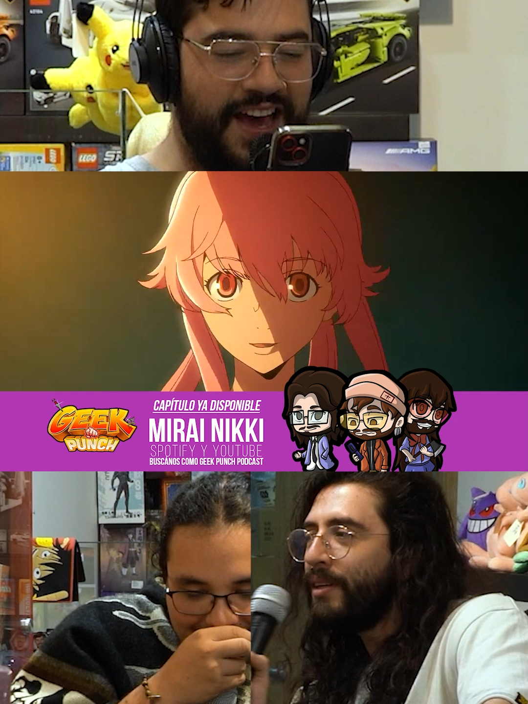 Mirai Nikki ¿Se han obsesionado como Yuno? #podcasts #geek #anime #comedia #fyp #mirainikki